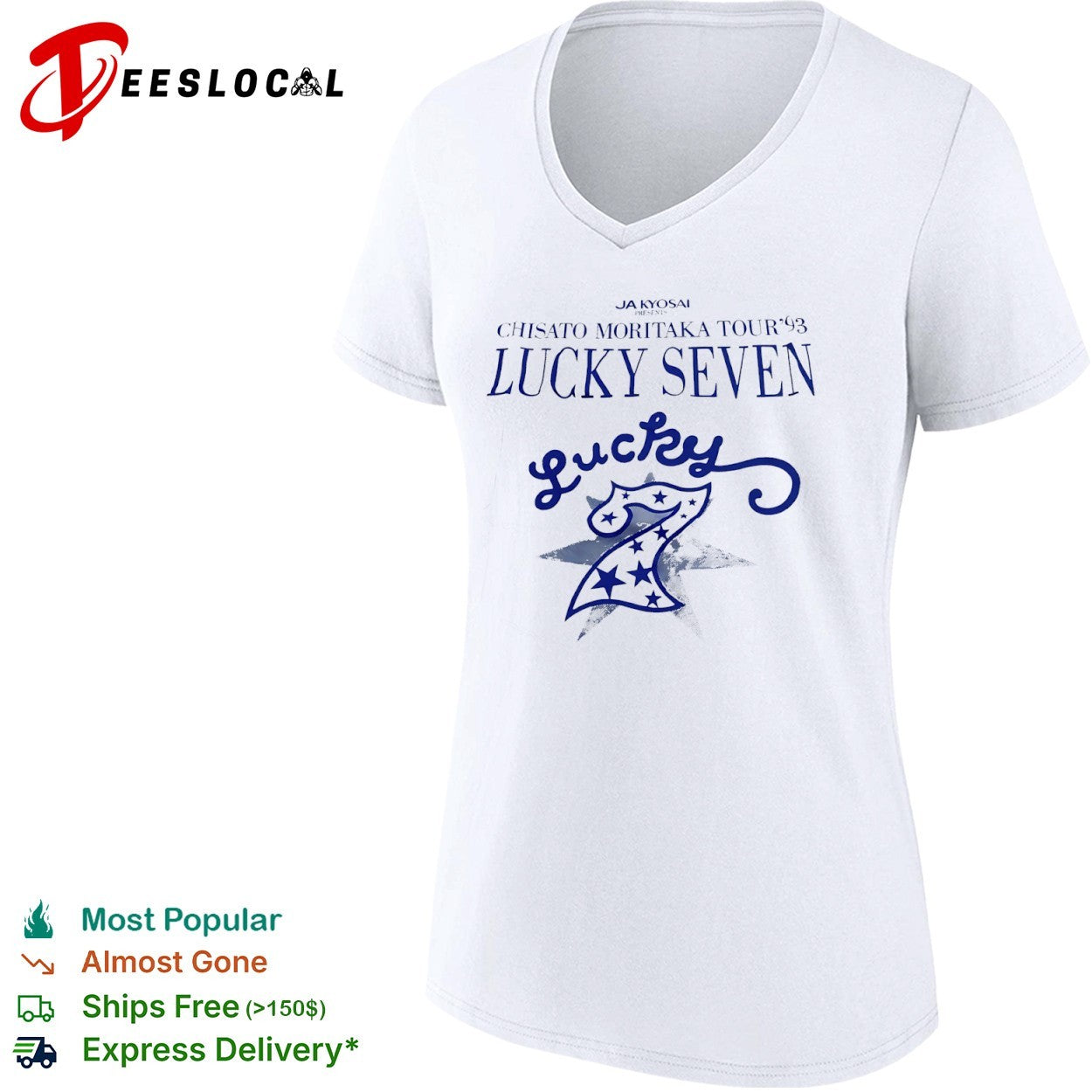 Chisato Moritaka lucky seven tour 93 star number shirt