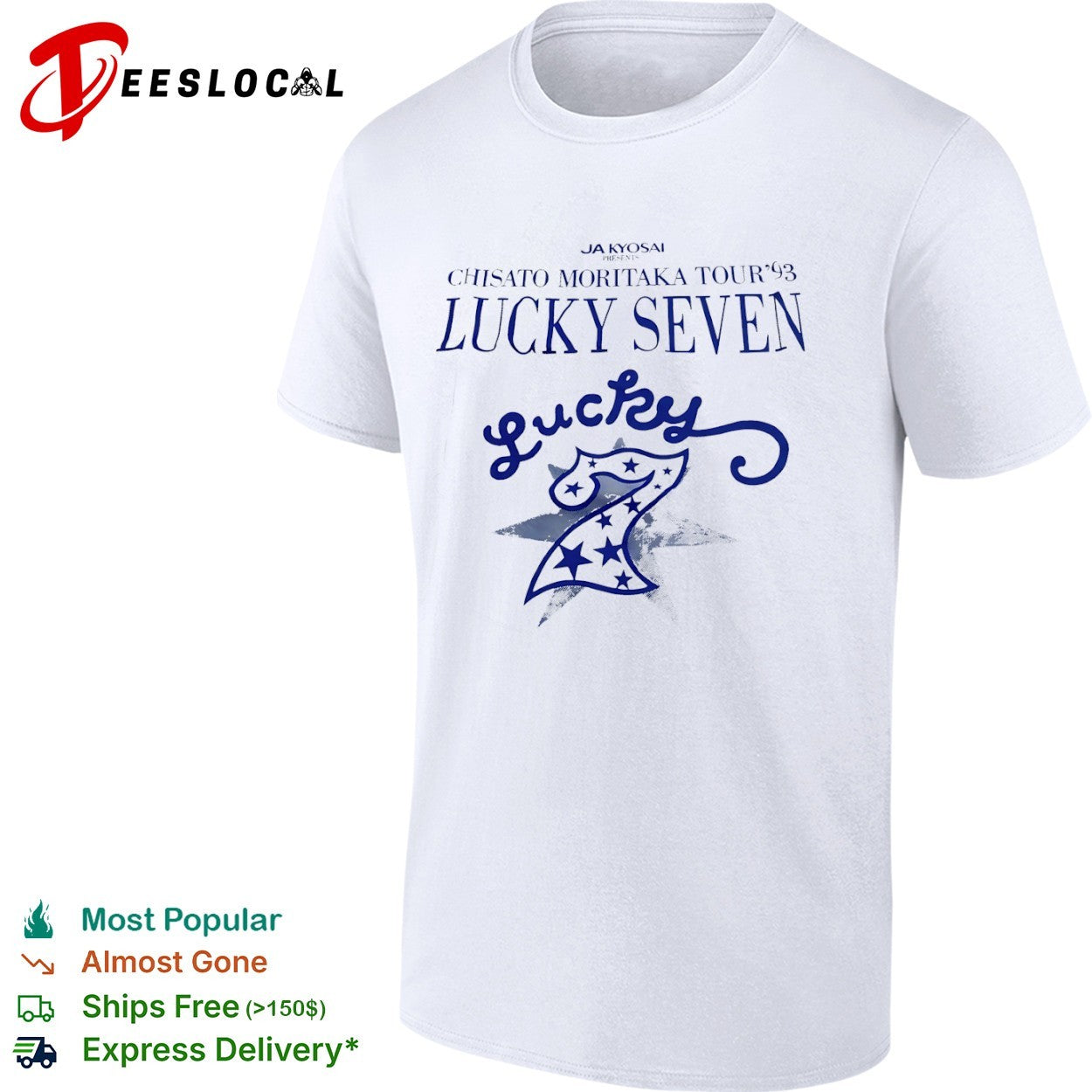 Chisato Moritaka lucky seven tour 93 star number shirt