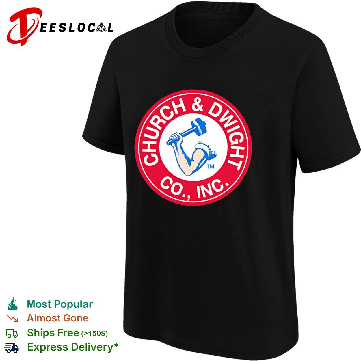 Church and Dwight Co Inc Arm and Hammer shirt
