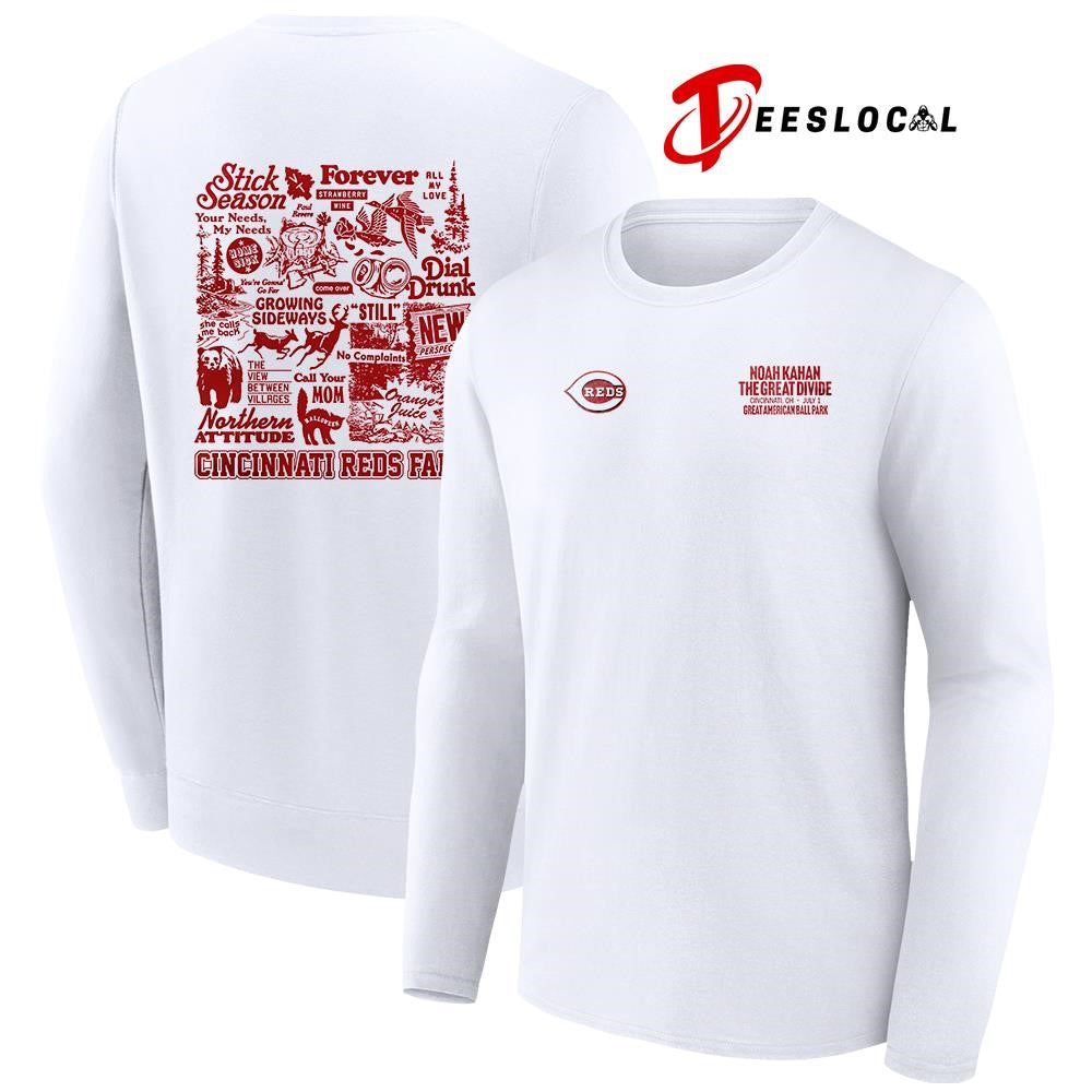 Cincinnati Reds x Noah Kahan Stick Season graphic shirt