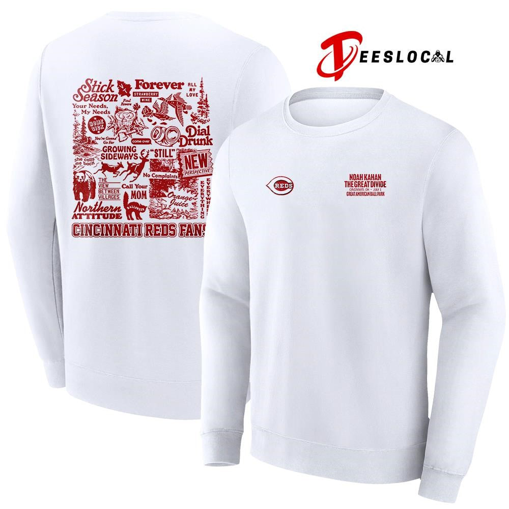 Cincinnati Reds x Noah Kahan Stick Season graphic shirt