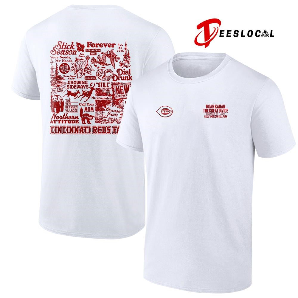 Cincinnati Reds x Noah Kahan Stick Season graphic shirt