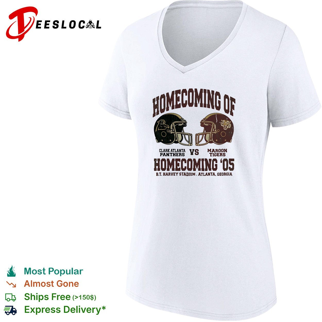 Clark Atlanta Panthers vs Maroon Tigers homecoming 2005 BT Harvey Stadium shirt