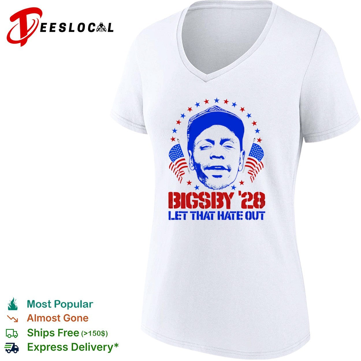 Clayton Bigsby 2028 let that hate out shirt