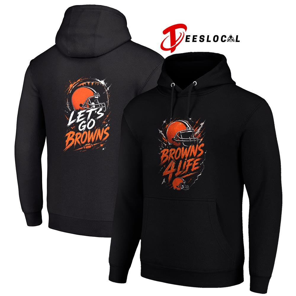 Cleveland Browns x fan 4 life graphic shirt