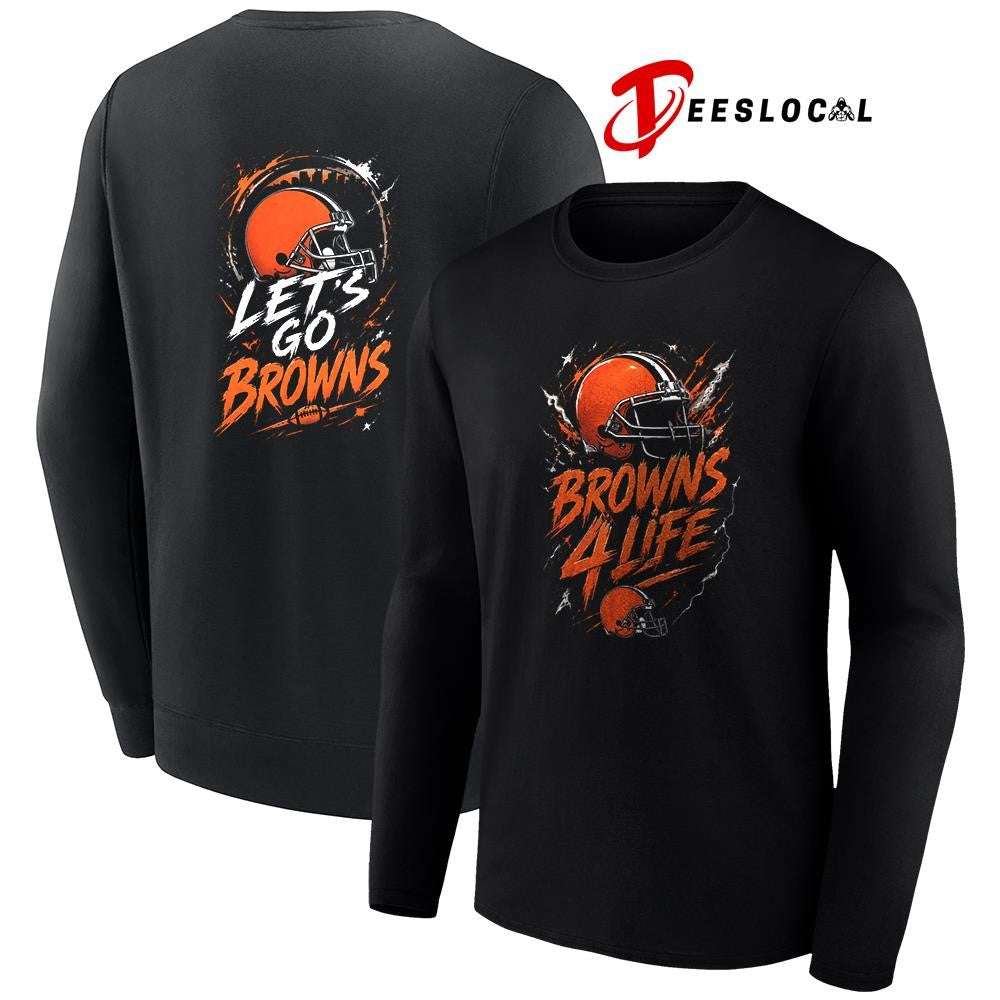 Cleveland Browns x fan 4 life graphic shirt