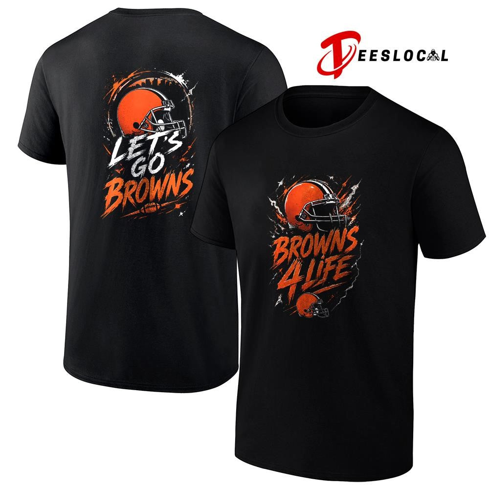 Cleveland Browns x fan 4 life graphic shirt