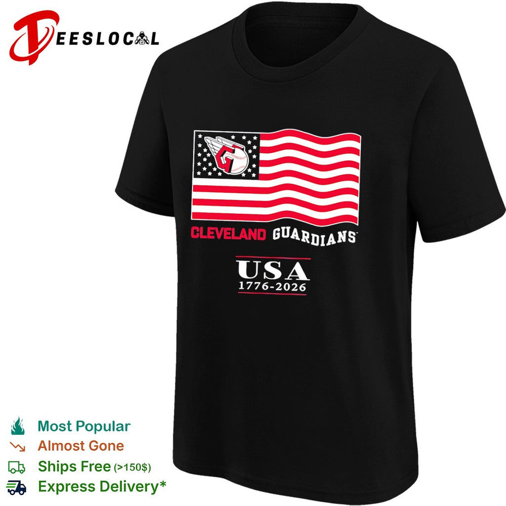 Cleveland Guardians USA 1776 2026 American Flag Baseball MLB shirt