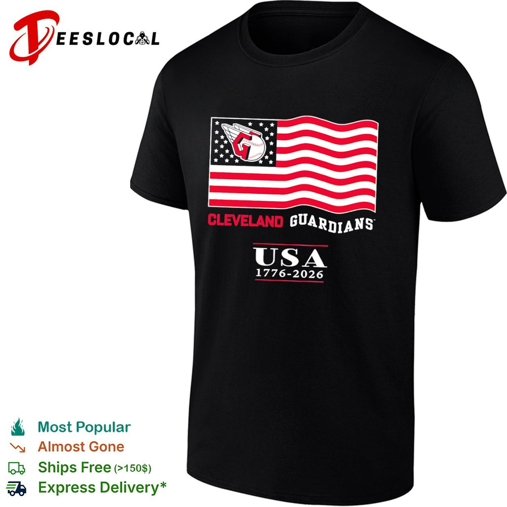 Cleveland Guardians USA 1776 2026 American Flag Baseball MLB shirt