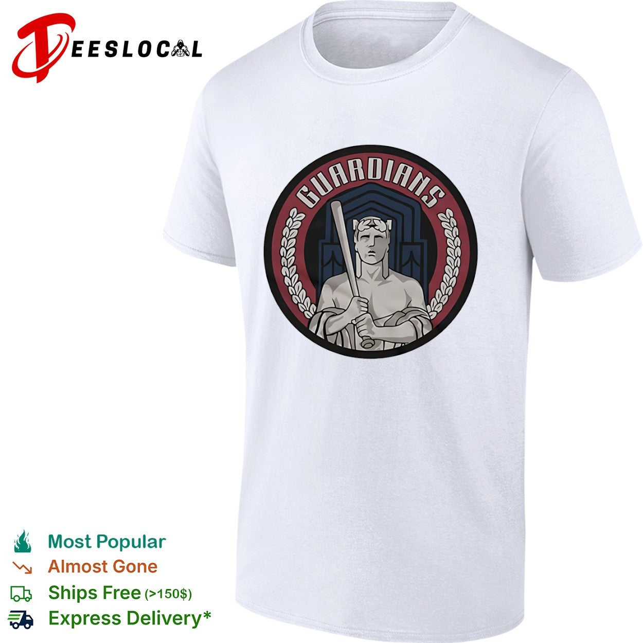Cleveland Guardians baseball statue emblem shirt