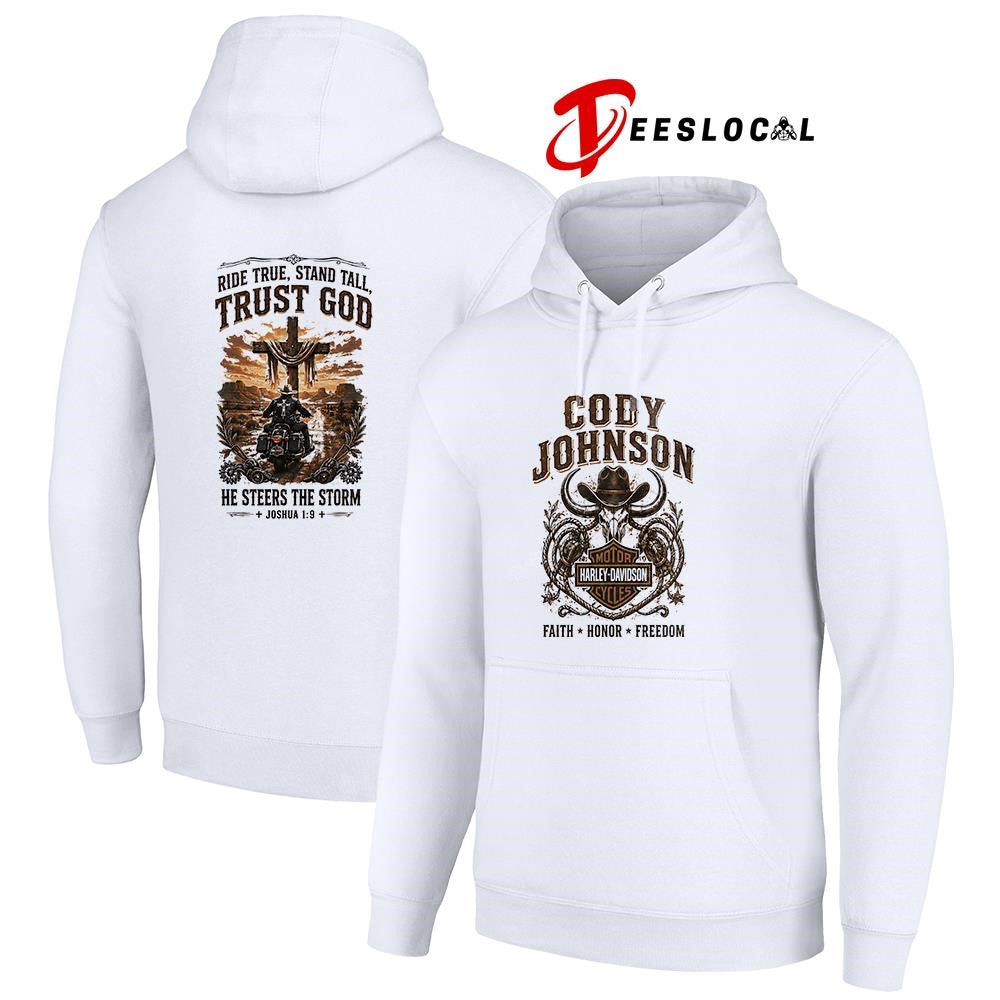 Cody Johnson faith honor freedom ride true stand tall trust God shirt