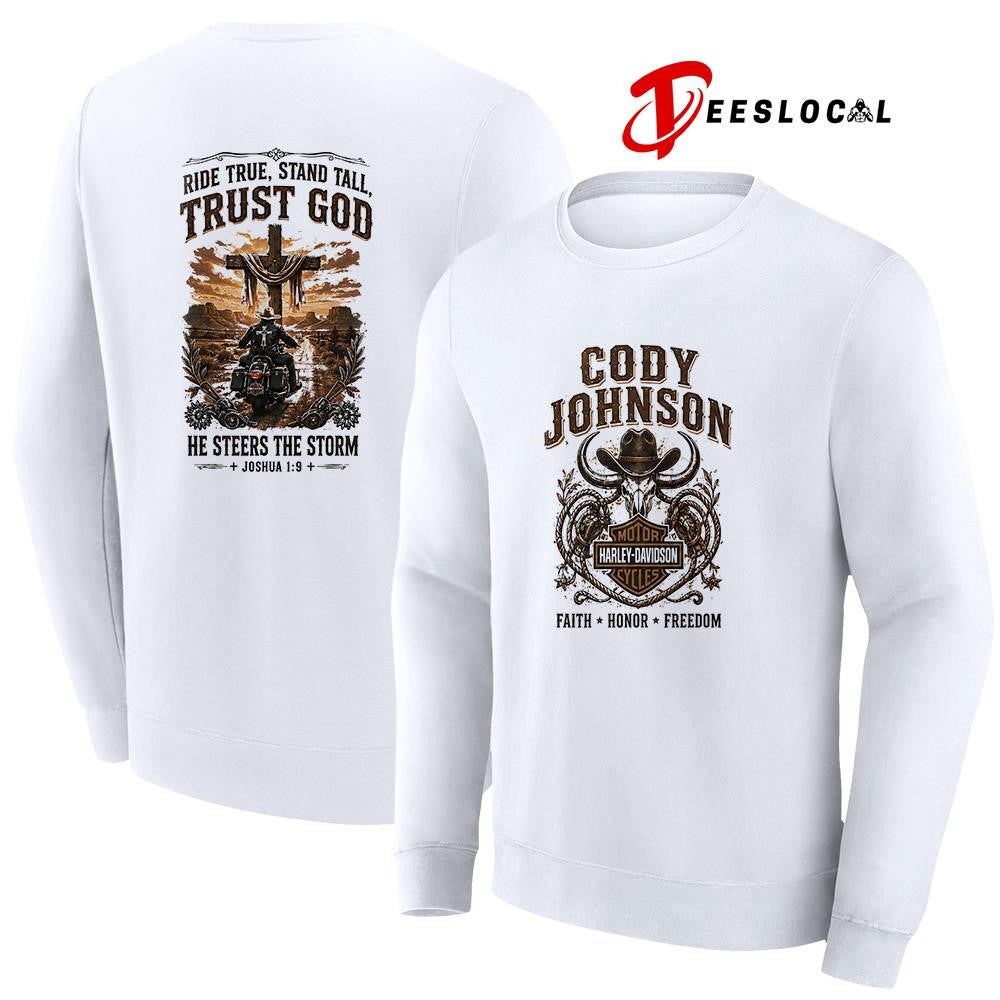 Cody Johnson faith honor freedom ride true stand tall trust God shirt