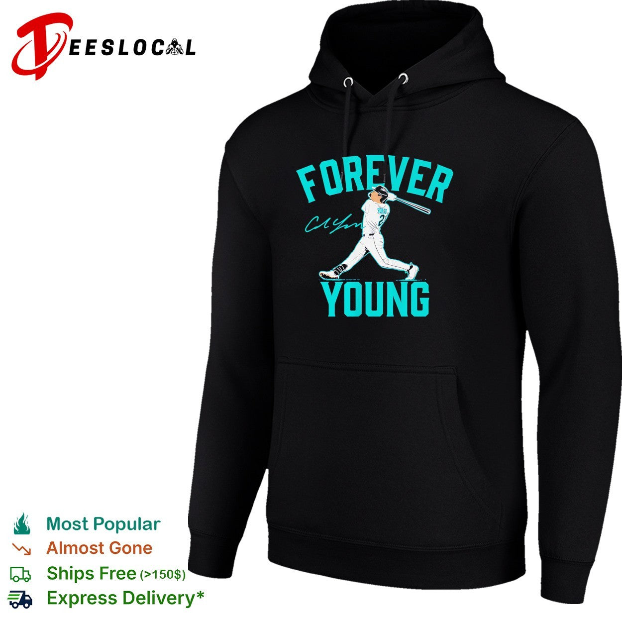 Cole Young Seattle Mariners baseball Forever Young signature shirt