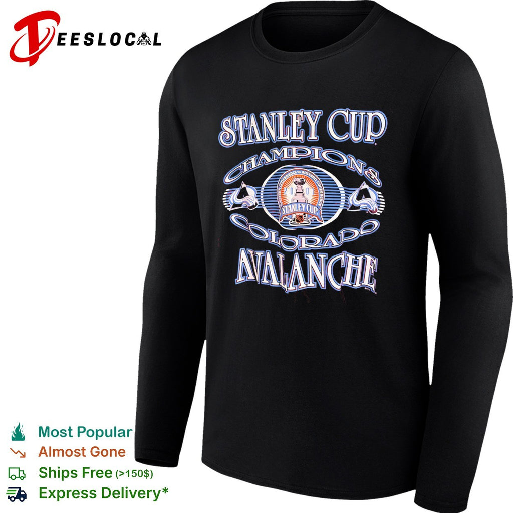 Colorado Avalanche Stanley Cup champions 2001 trophy shirt