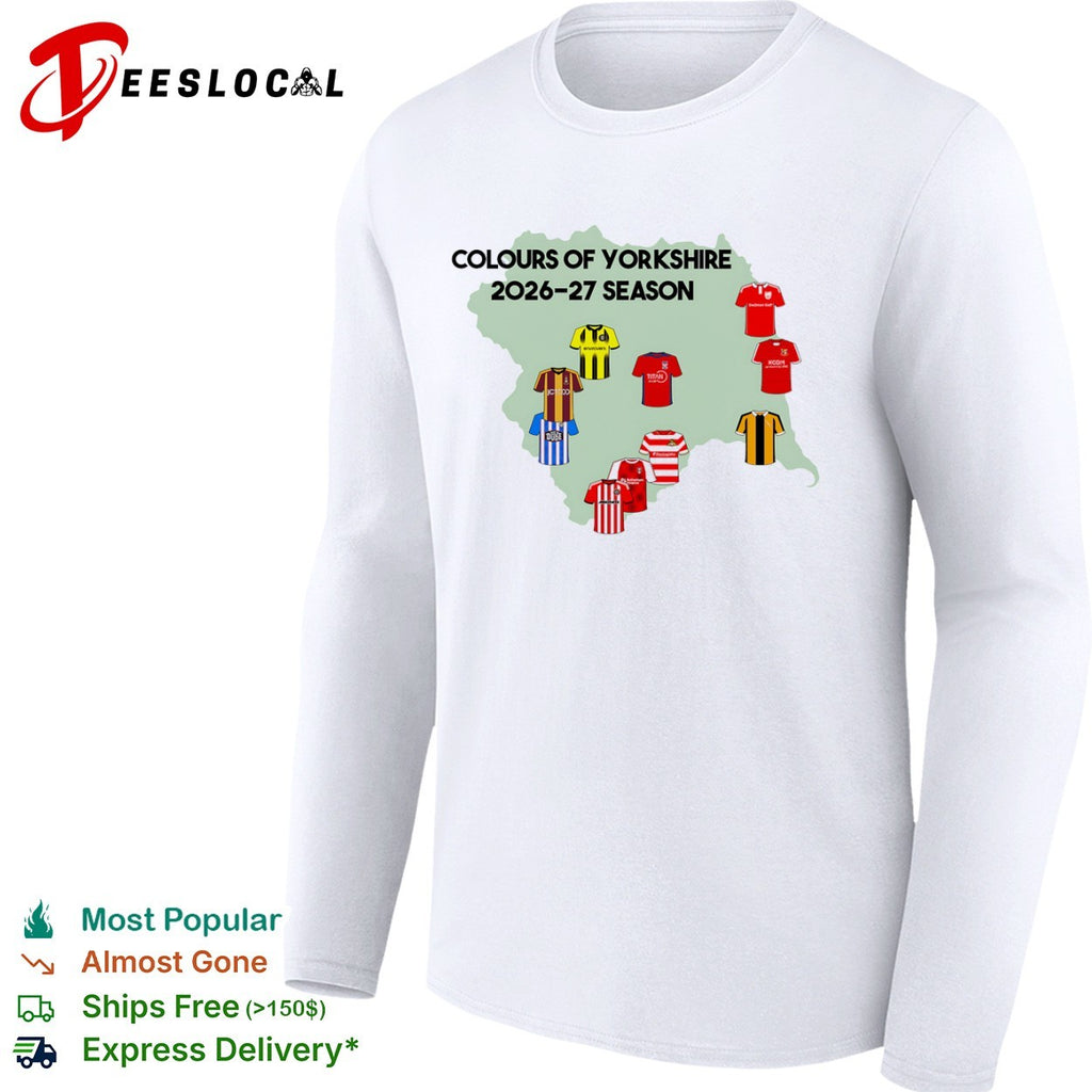 Colours of Yorkshire 2026 27 Season JCT600 Envirovent Titan KCOM Hey Dude Midnite shirt