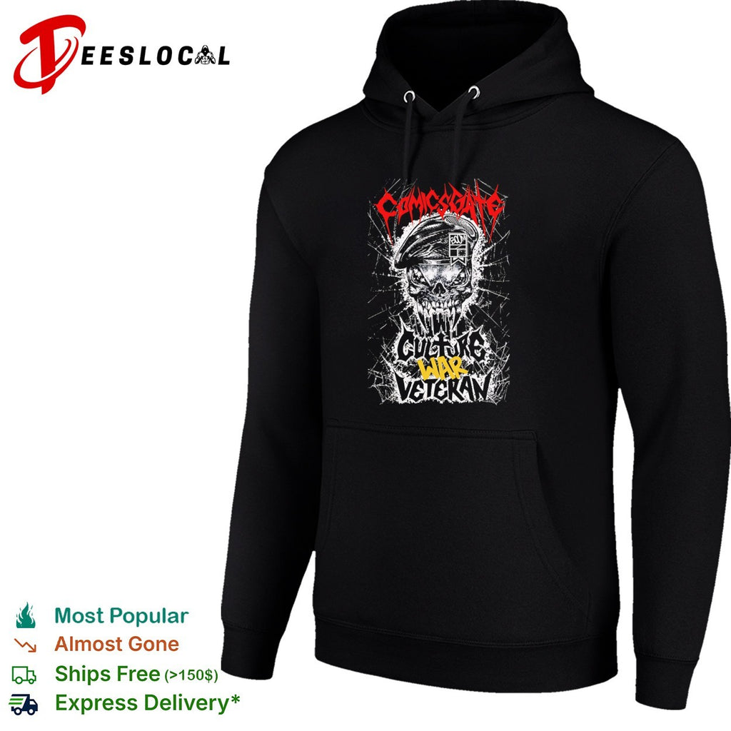 Comicsgate skull beret culture war veteran shirt