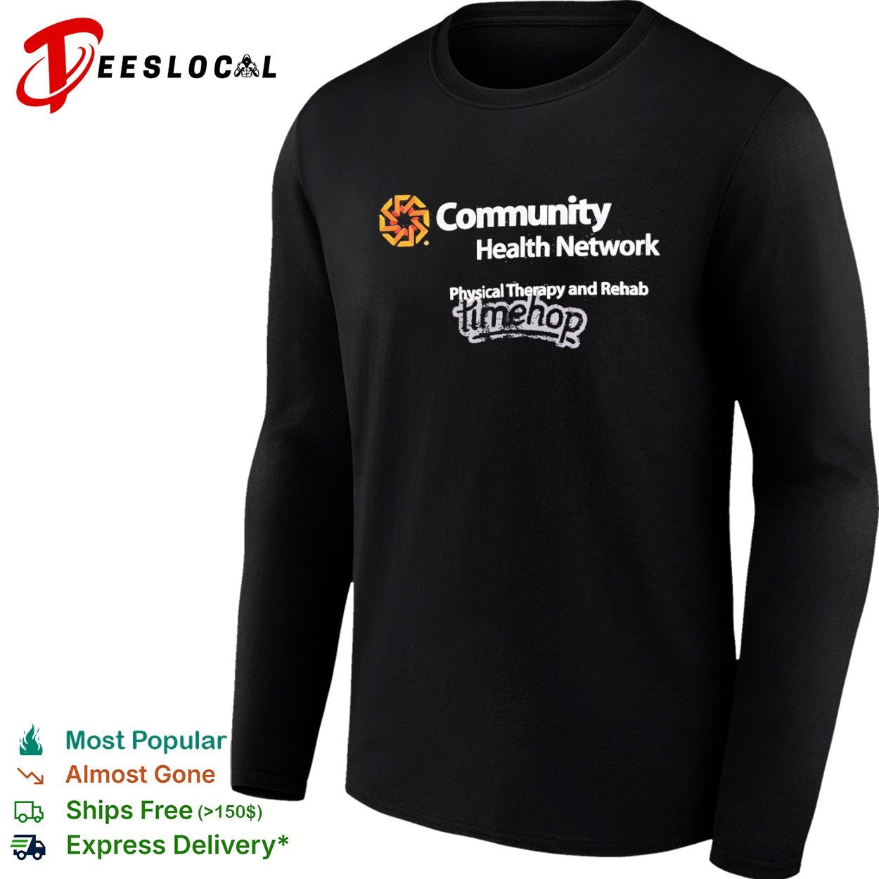 Community Health Network physical therapy and rehab timehop logo shirt