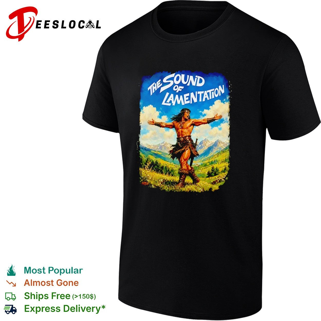 Conan the Barbarian The Sound of Lamentation Arnold Schwarzenegger shirt