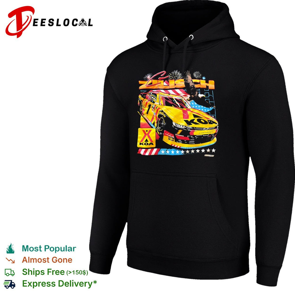 Connor Zilisch NASCAR American flag race car KOA shirt