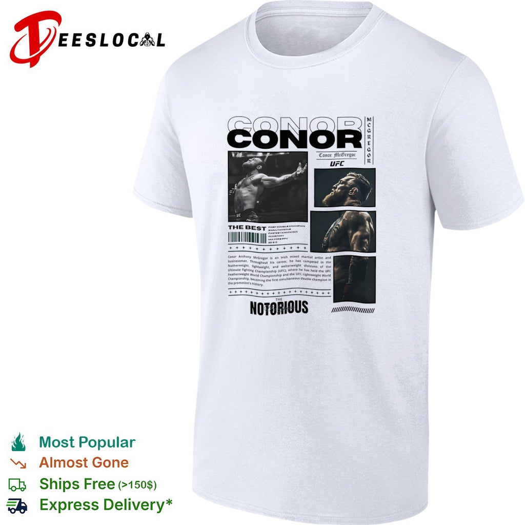 Conor McGregor The Notorious UFC First Double Champion Shirt