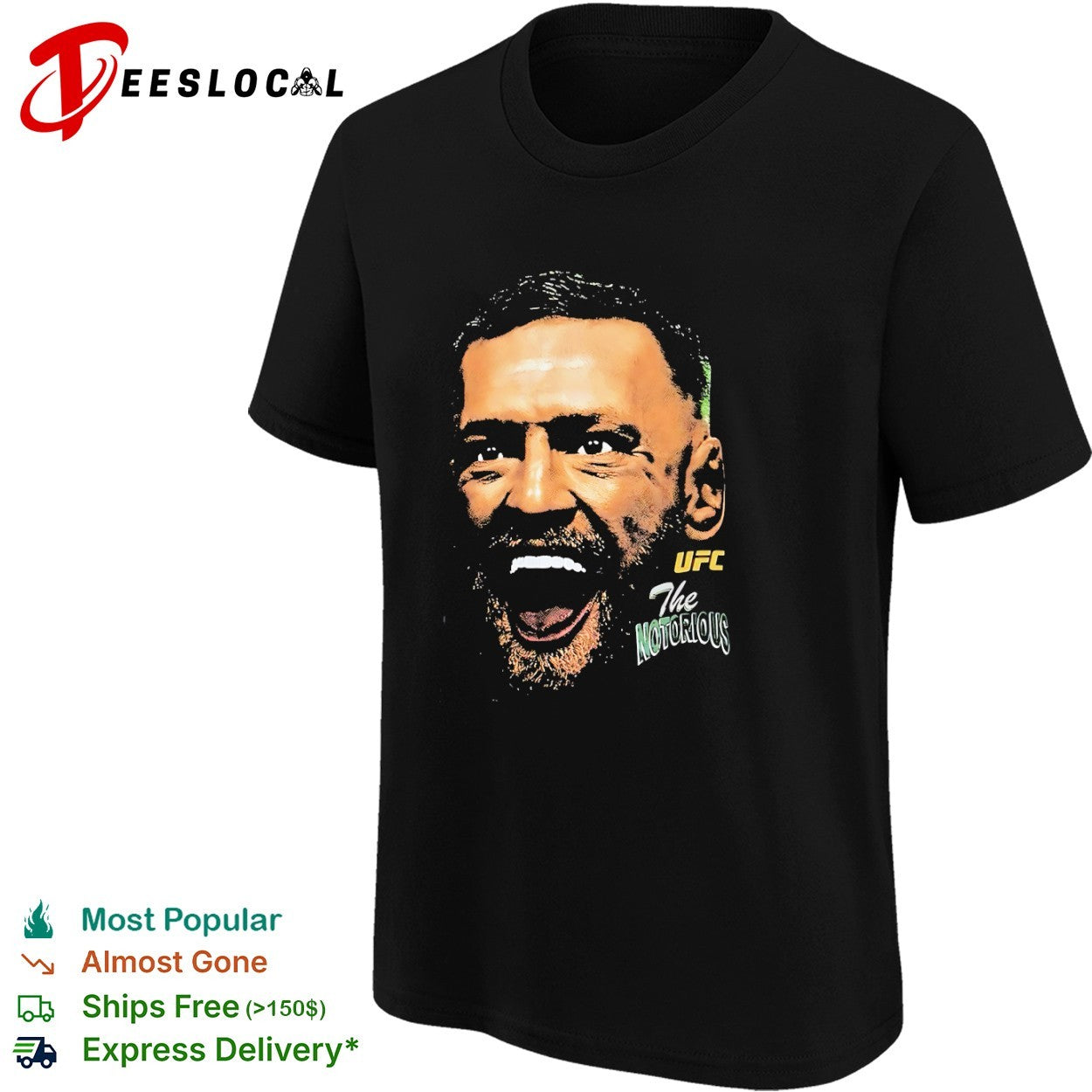 Conor McGregor UFC The Notorious mixed martial arts fighter shirt