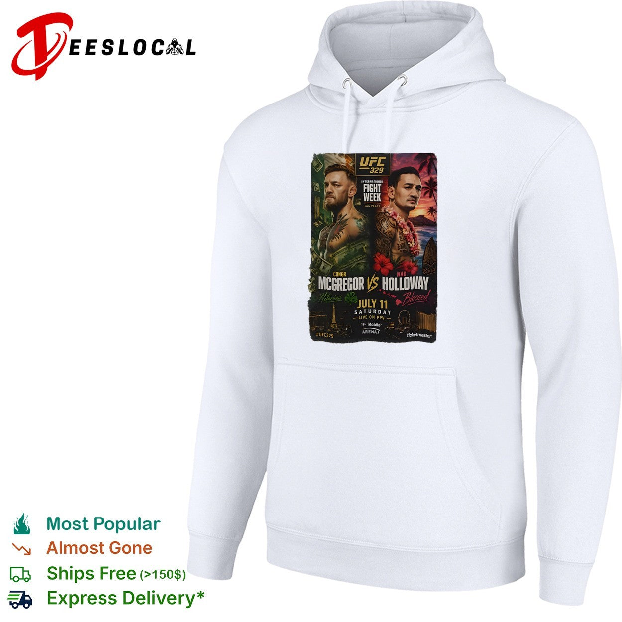 Conor McGregor vs Max Holloway UFC 329 International Fight Week July 11 shirt