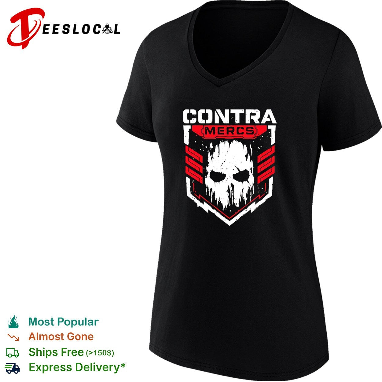 Contra Mercs Skull shirt