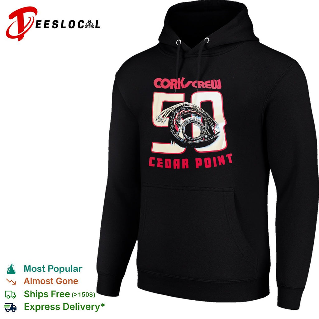 Corkscrew 50 Cedar Point Roller Coaster Amusement shirt