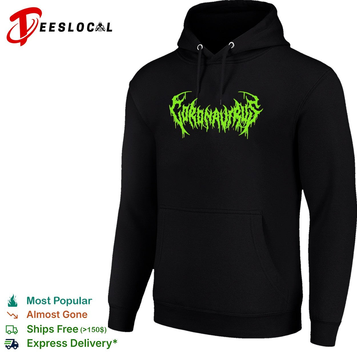 Coronavirus metal logo shirt