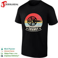 Cranky bike crank retro sunset shirt