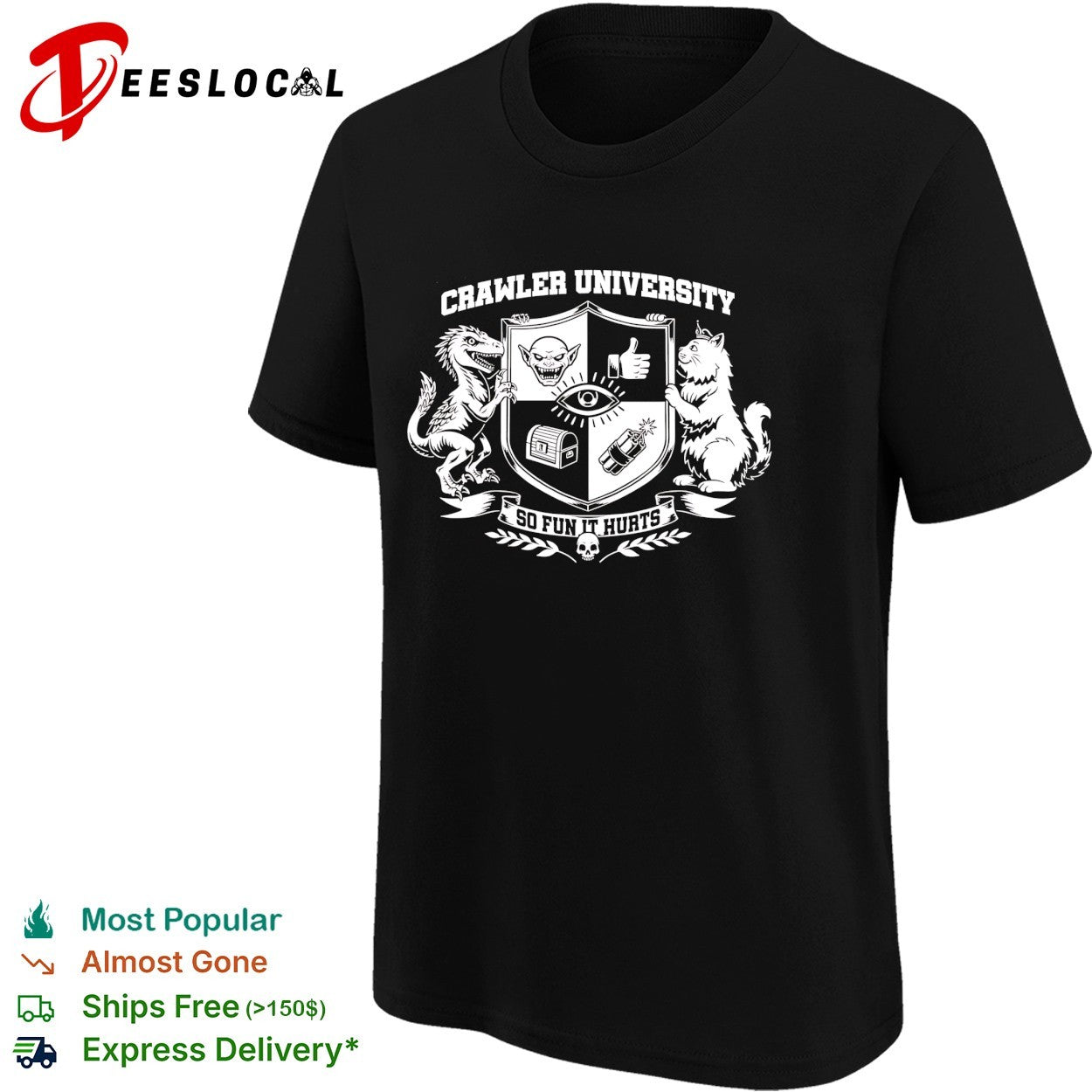 Crawler University Dungeon Crawler Carl featuring Mongo and Princess Donut shirt
