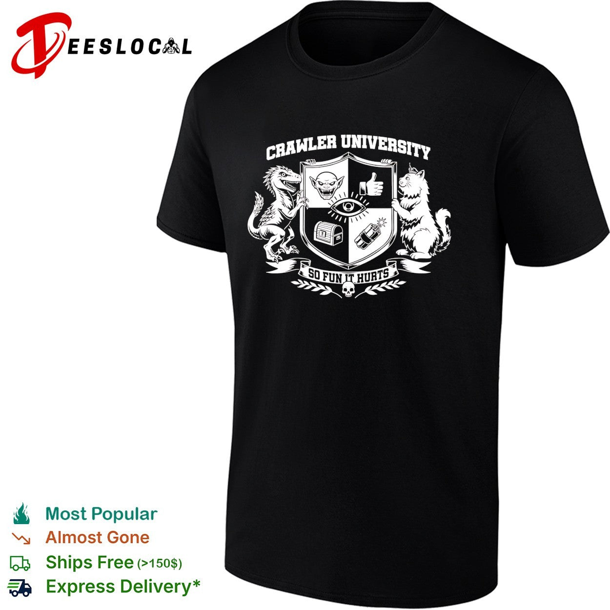 Crawler University Dungeon Crawler Carl featuring Mongo and Princess Donut shirt