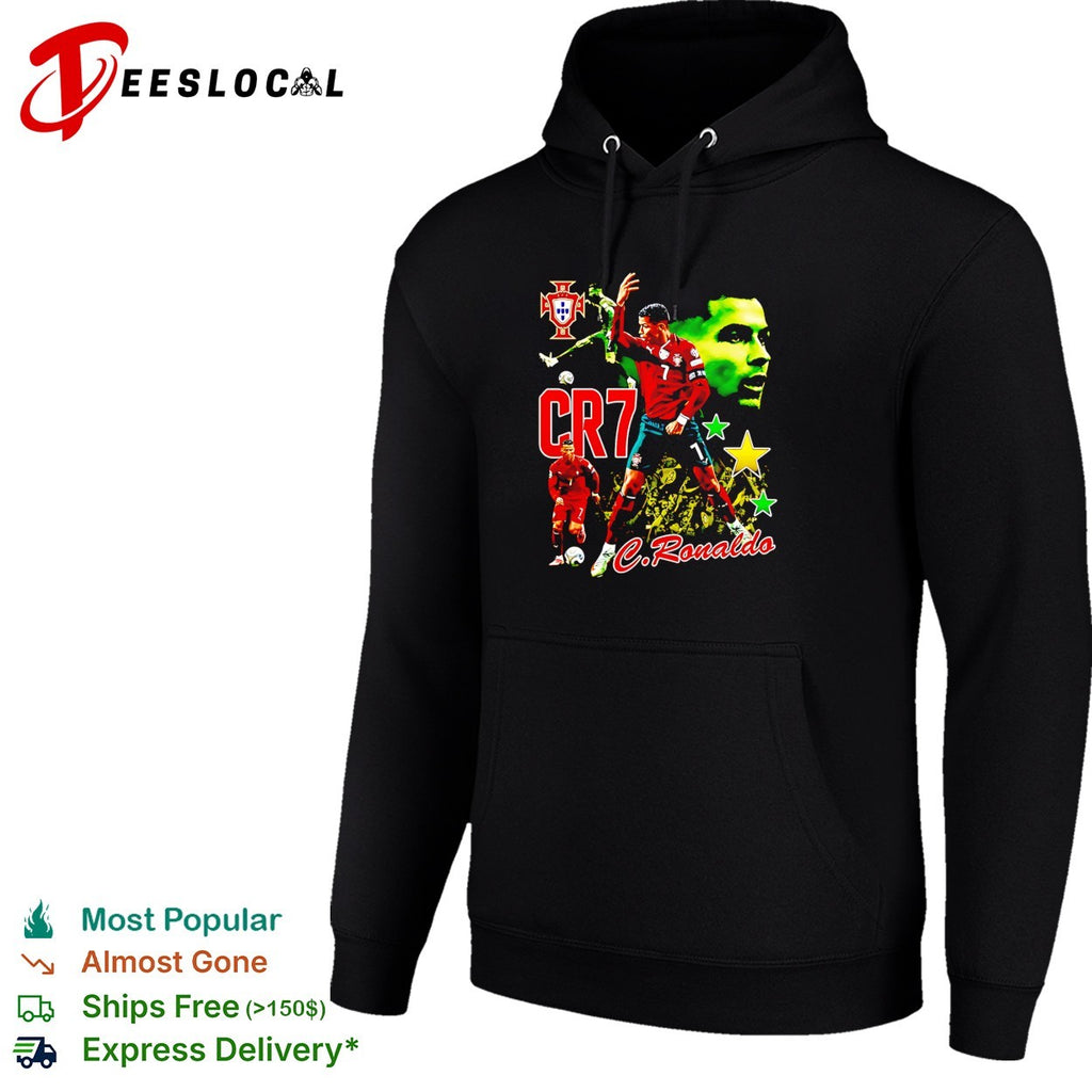 Cristiano Ronaldo CR7 Portugal football graphic vintage shirt