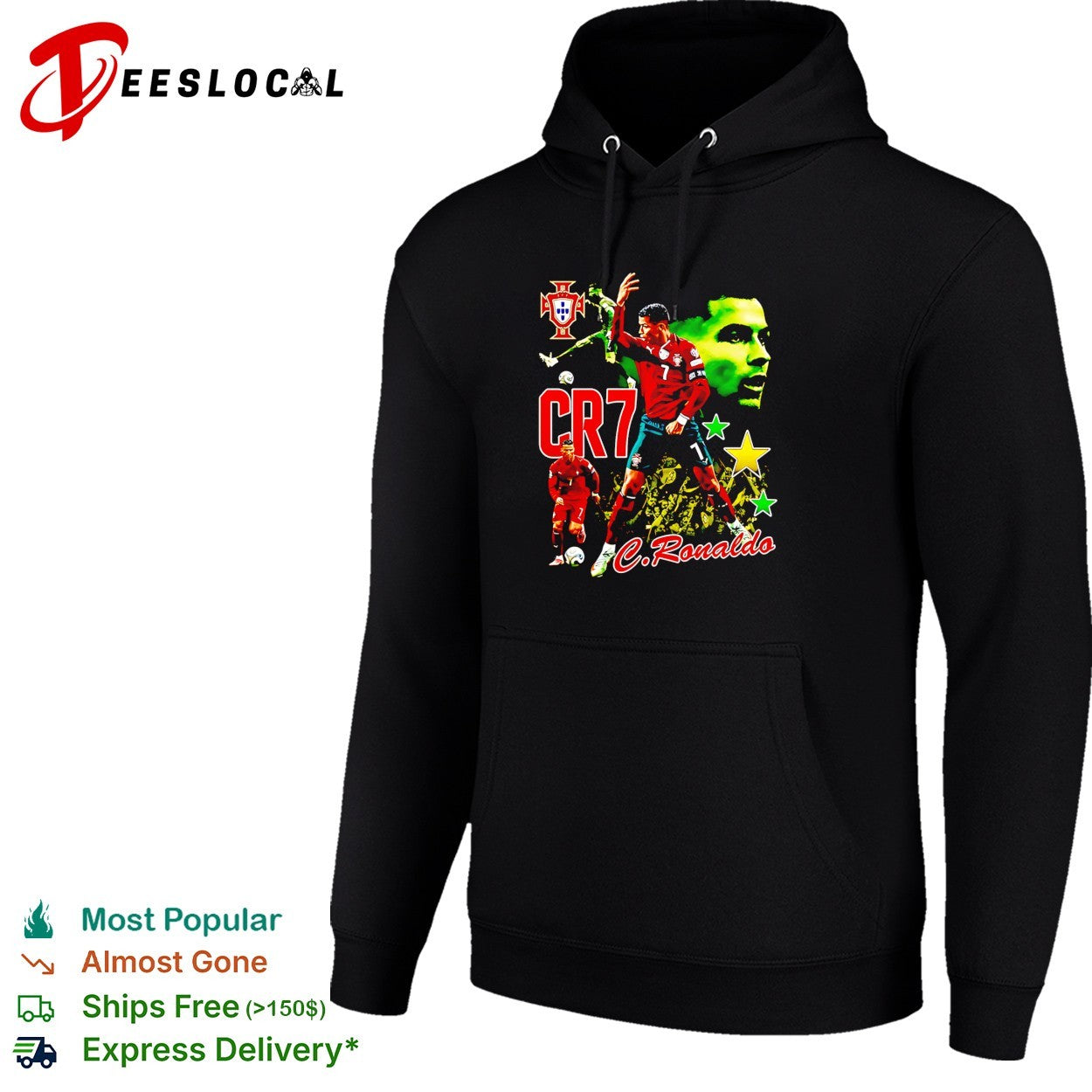 Cristiano Ronaldo CR7 Portugal football graphic vintage shirt