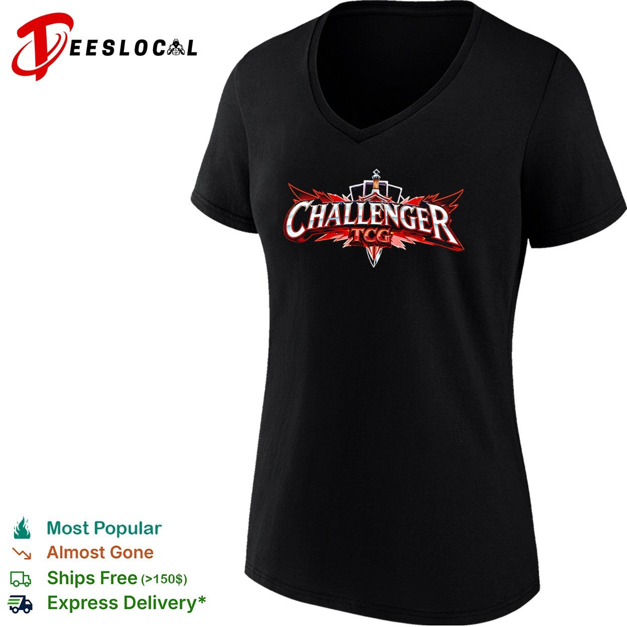 Crown swords cards challenger TCG shirt