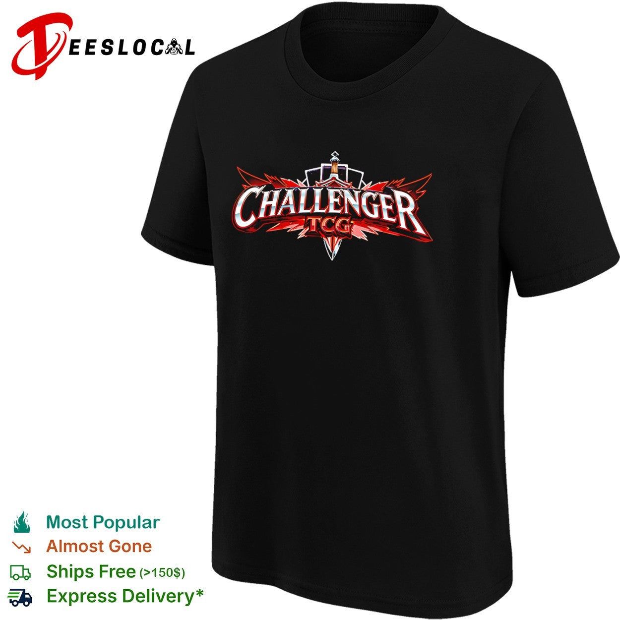 Crown swords cards challenger TCG shirt