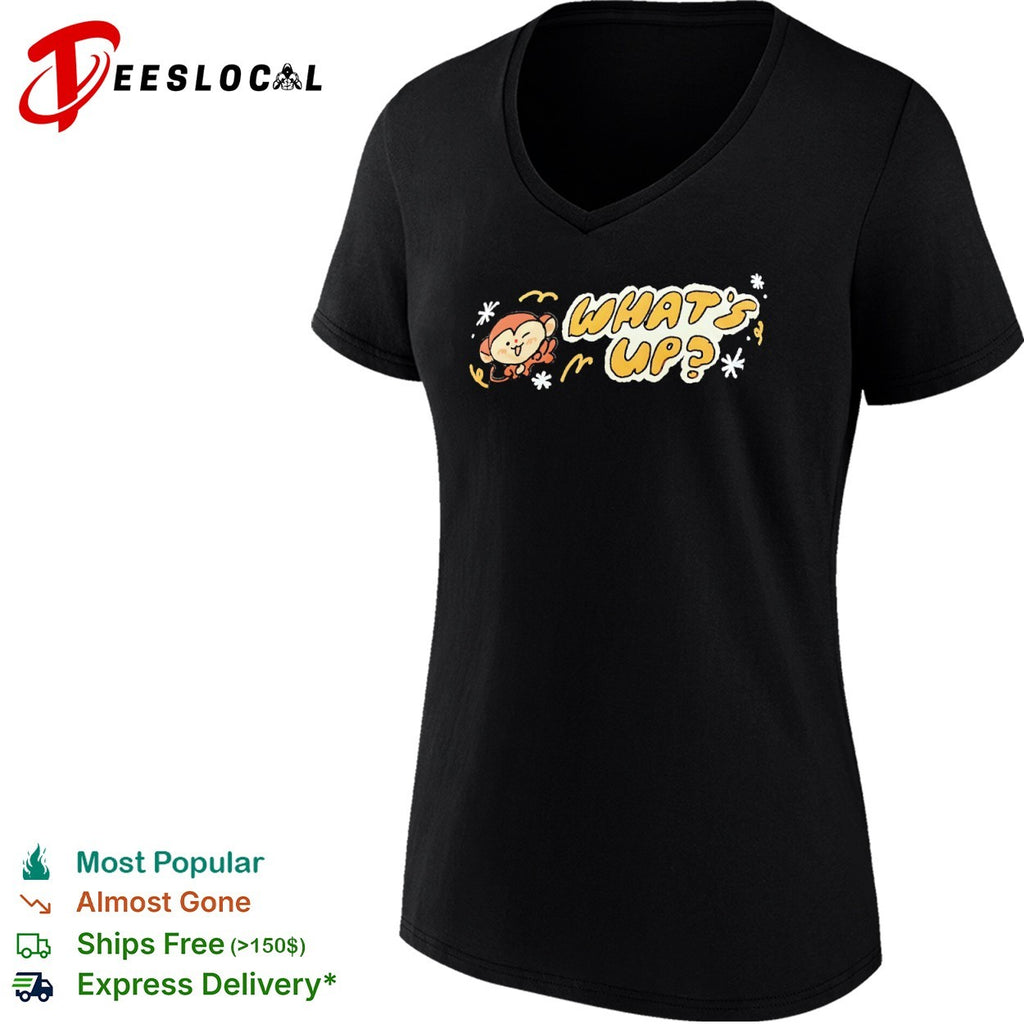 Cute Monkey Character What Is Up Shirt
