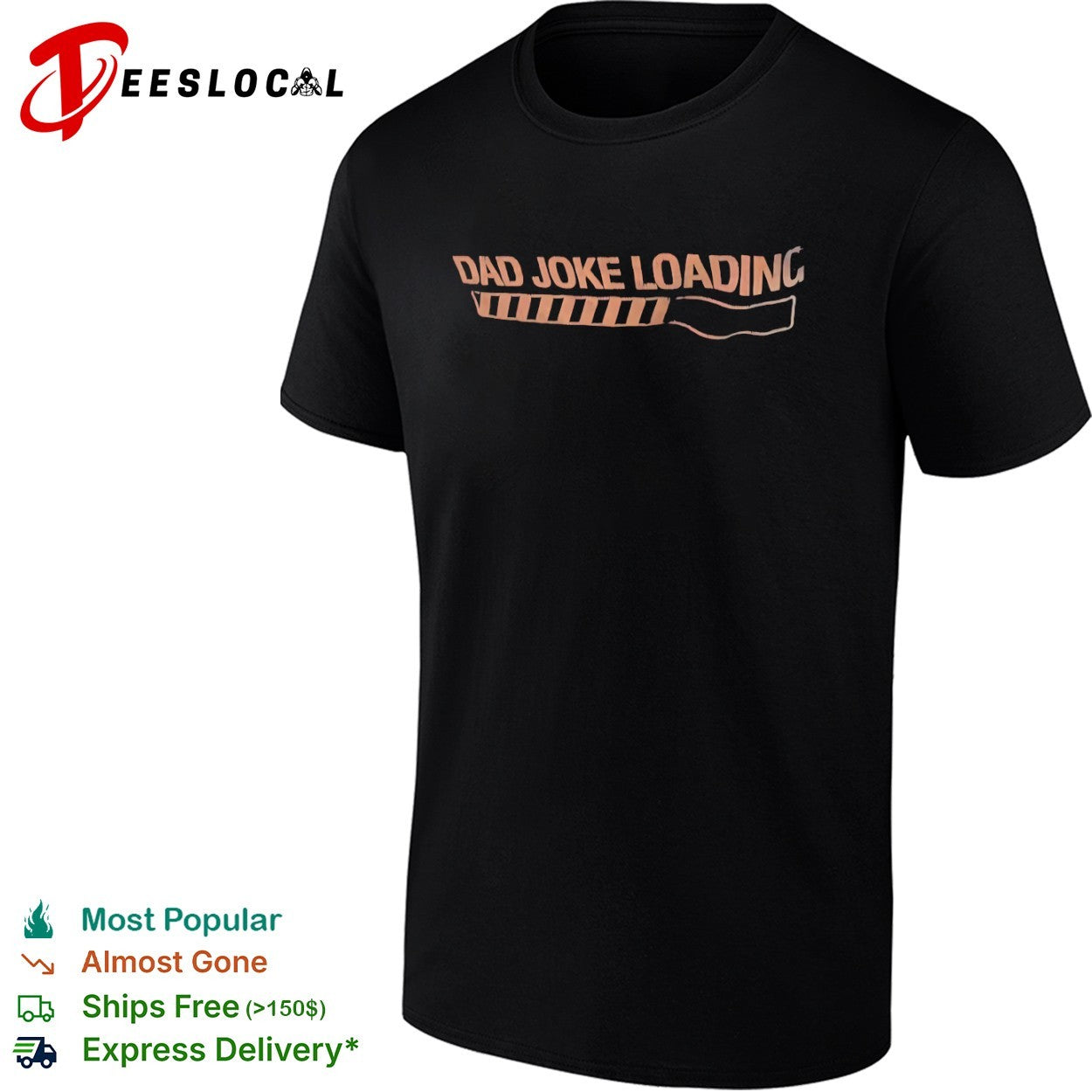 Dad joke loading progress bar shirt