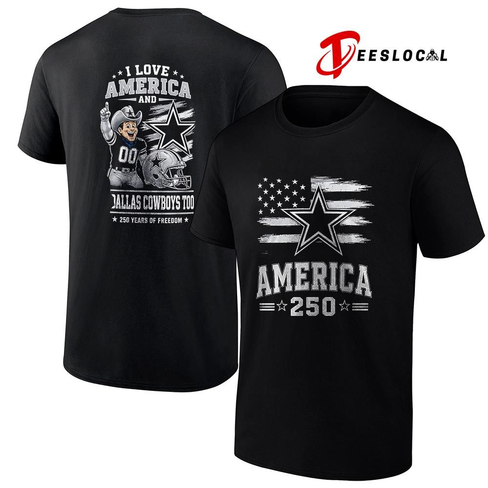 Dallas Cowboys 250 years of freedom mascot shirt