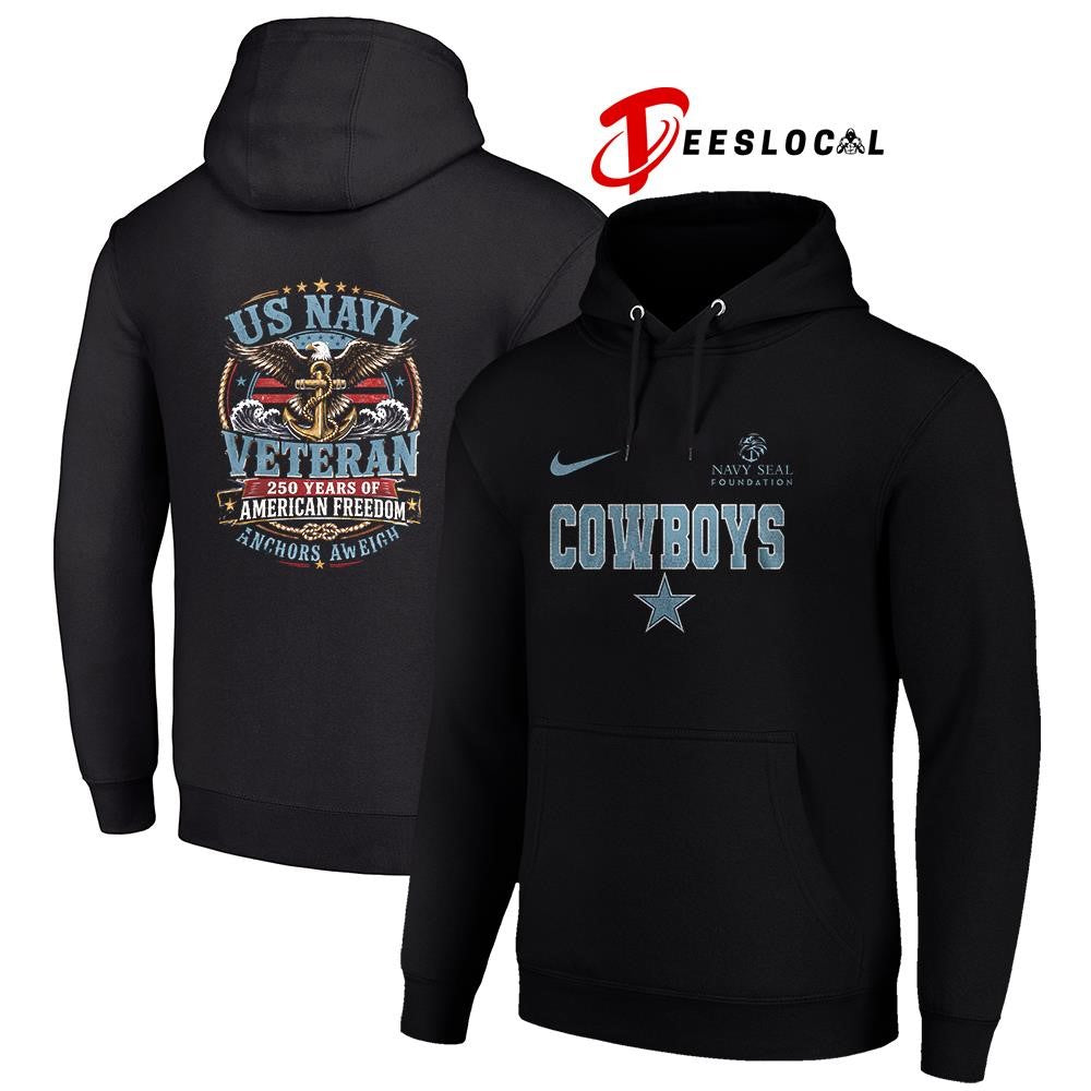 Dallas Cowboys US Navy seal foundation 250 years of American freedom anchors aweigh shirt