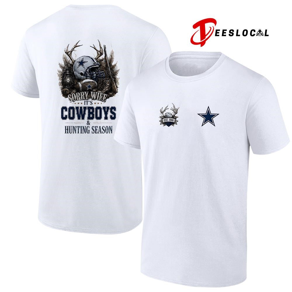 Dallas Cowboys sorry wife it’s hunting season deer shirt