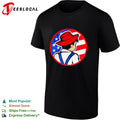 Dan Os American flag farmer boy shirt