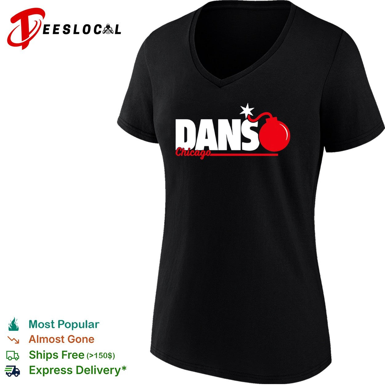 Dansby Swanson Chicago Cubs dans bomb shirt