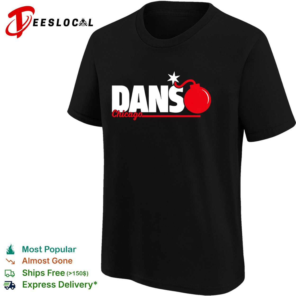 Dansby Swanson Chicago Cubs dans bomb shirt