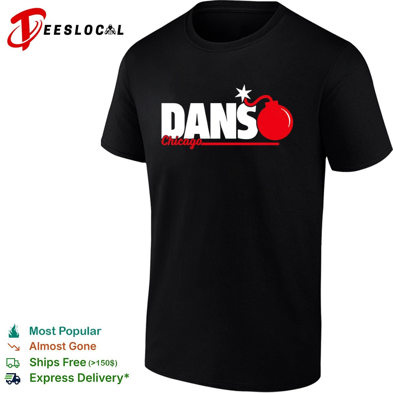 Dansby Swanson Chicago Cubs dans bomb shirt