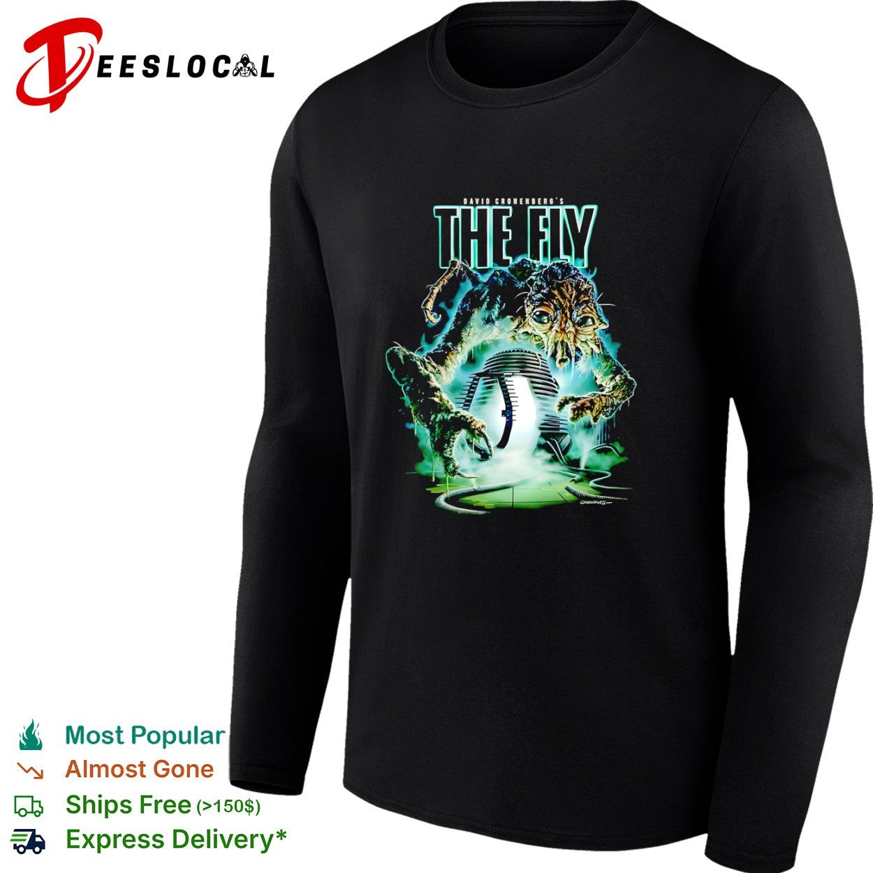 David Cronenberg The Fly Brudlefly Telepod Science Fiction Horror Movie shirt