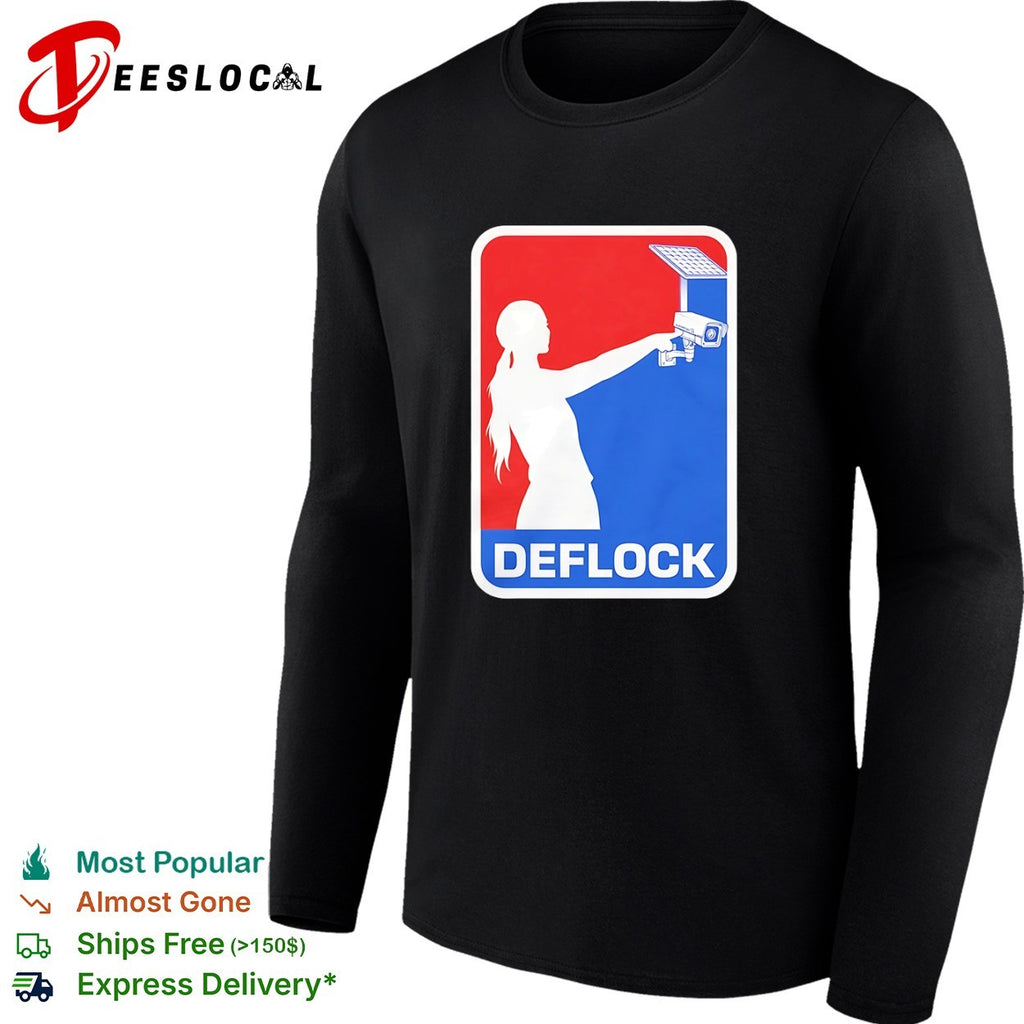 Deflock camera style Sophie Cunningham logo parody shirt