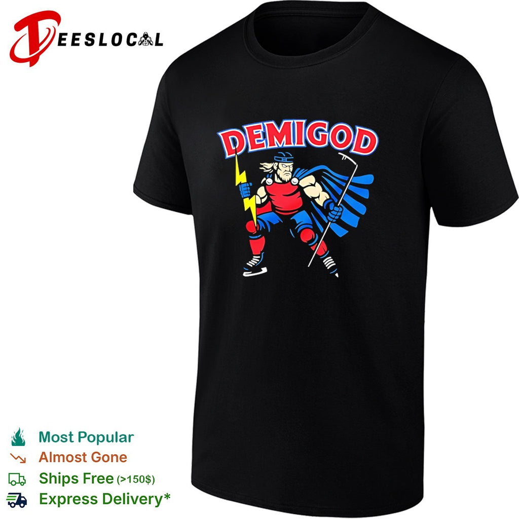 Demigod Thor Hockey Lightning Bolt Norse Mythology Norse God Ice Hockey Team shirt