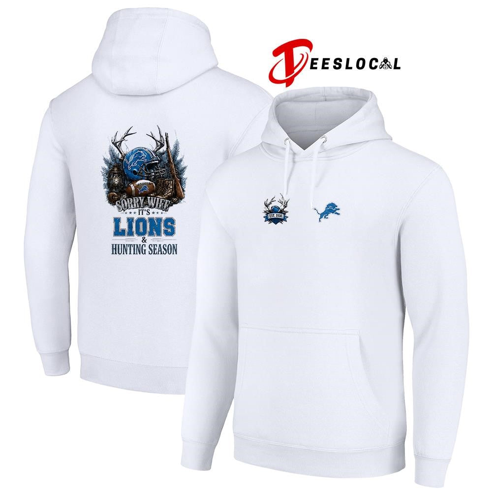 Detroit Lions sorry wife it’s hunting season deer shirt