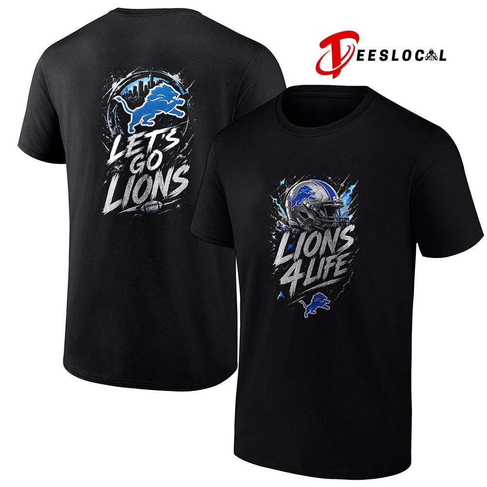 Detroit Lions x fan 4 life graphic shirt